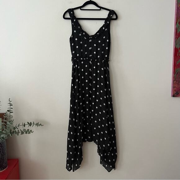 The Kooples Black Printed Sleeveless Polka Dot Dress - Picture 6 of 8